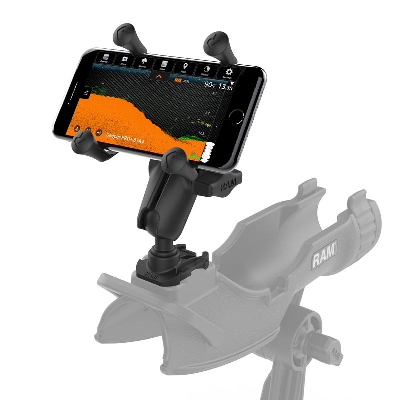 RAP-B-GOP2-UN7U X-Grip Universalhalterung für Smartphones mit RAM Kugel-Adapter für GoPro Sockel 2