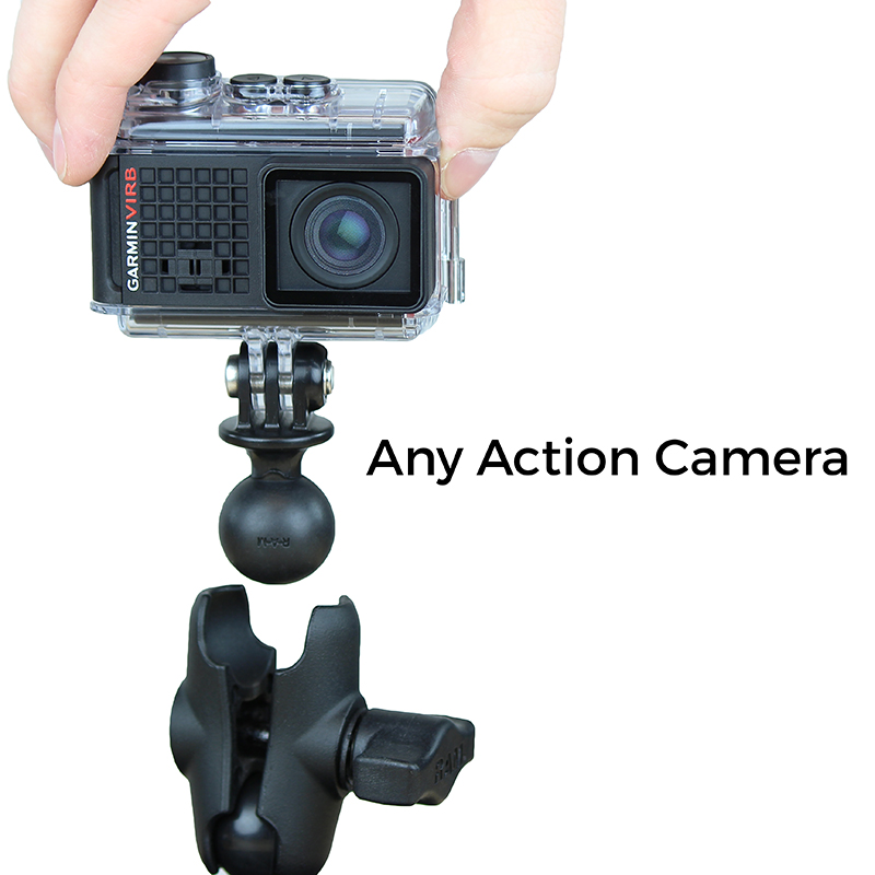 RAP-B-GOP2-A-GOP1U Kugeladapter für GoPro Sockel mit universeller Action-Kamera Halterung 4