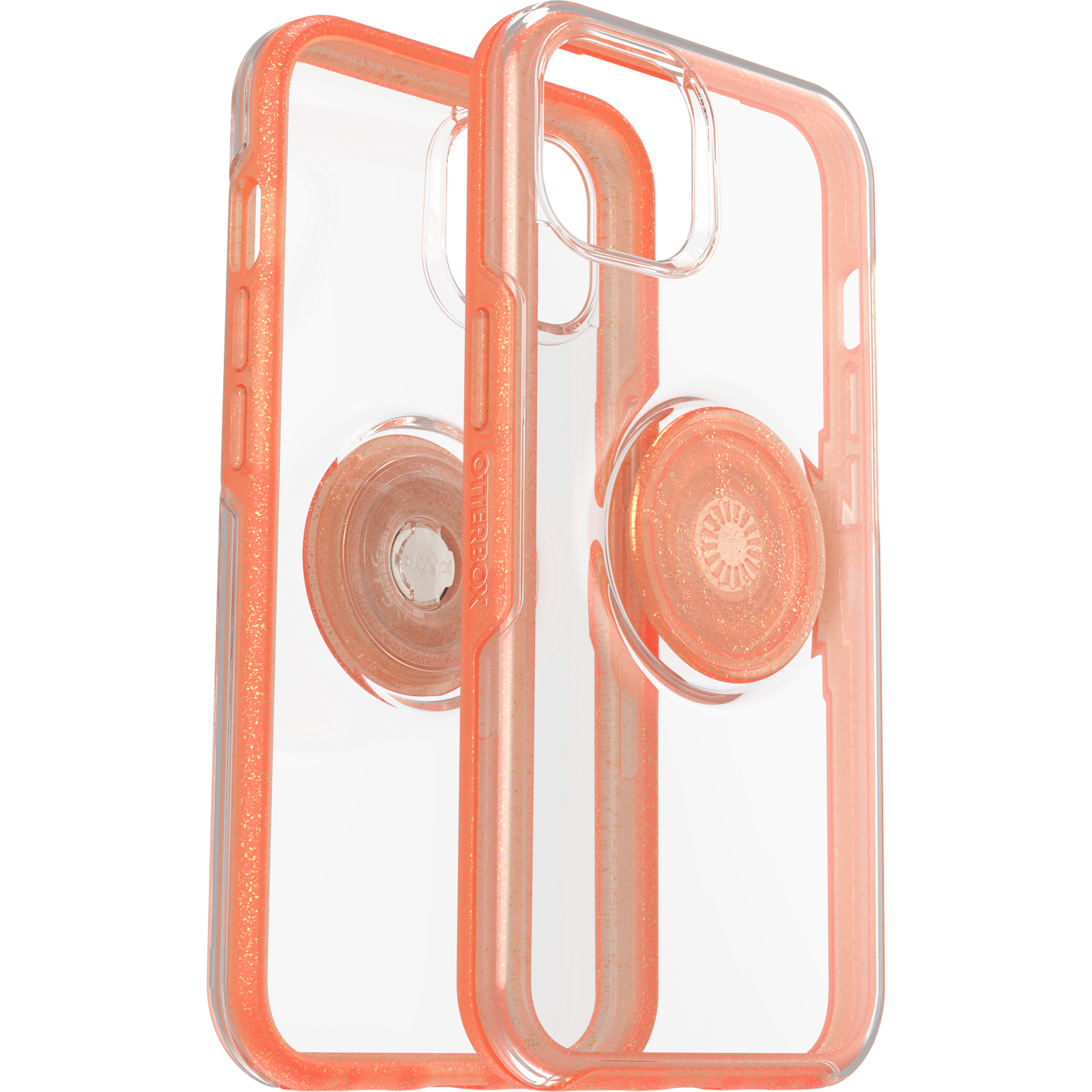 77-85392 Otter+Pop Symmetry Clear Apple iPhone 13 - Melondramatic - clear/coral 1