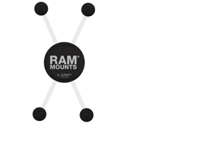 RAM-HOL-UN10BCU X-Grip Universalhalteklammer für große Smartphones / Phablets  mit C-Kugel 2