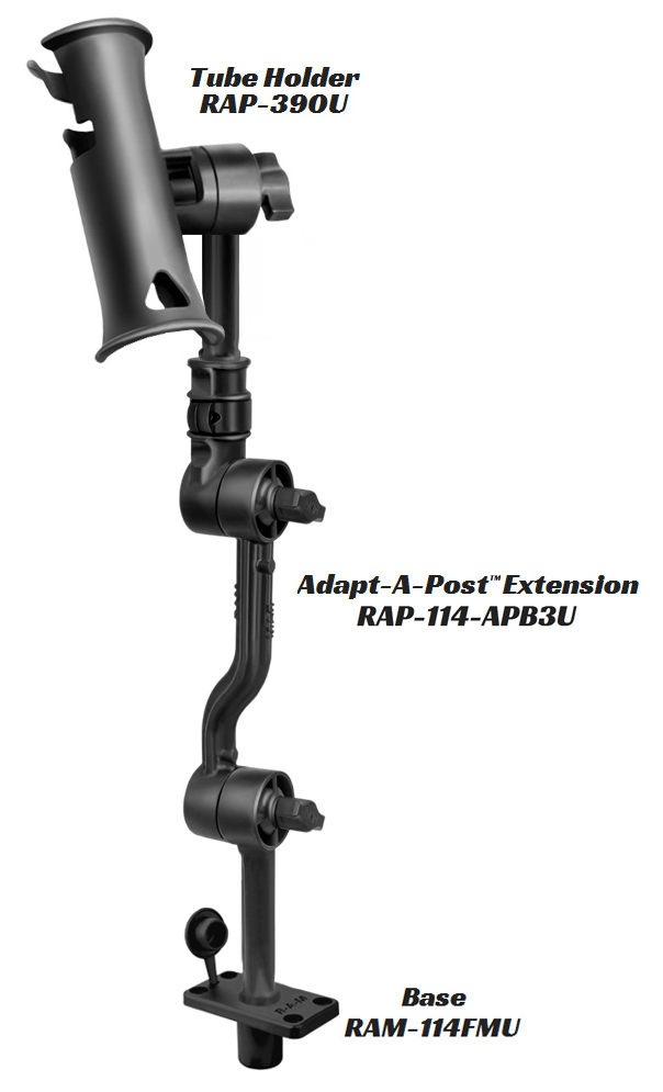 RAP-114-APB3U Adapt-A-Post Adapter mit einstellbarem Verlängerungsarm 3