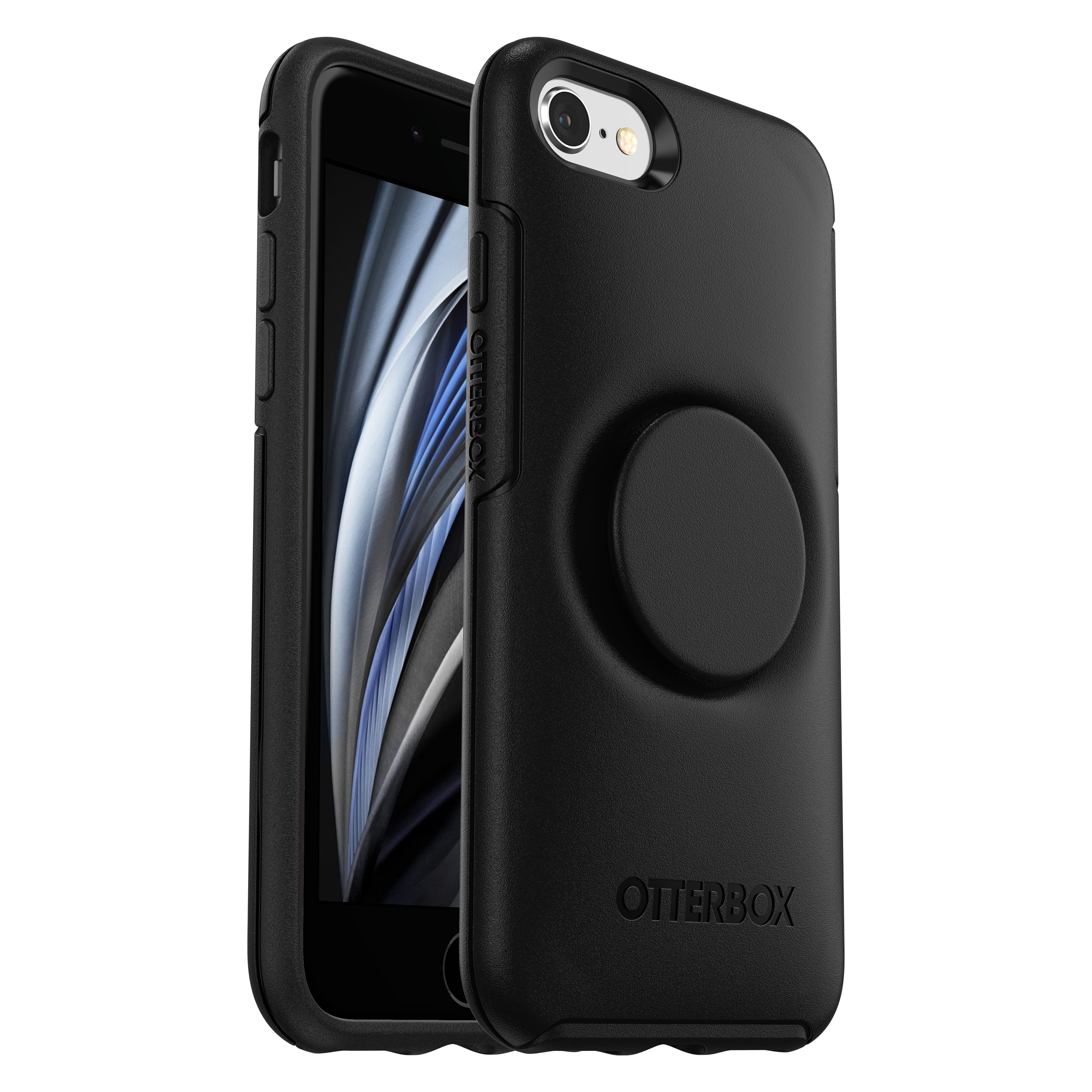 77-61655 Otter + Pop Symmetry Apple iPhone SE (3rd/2nd gen)/8/7 - black 1