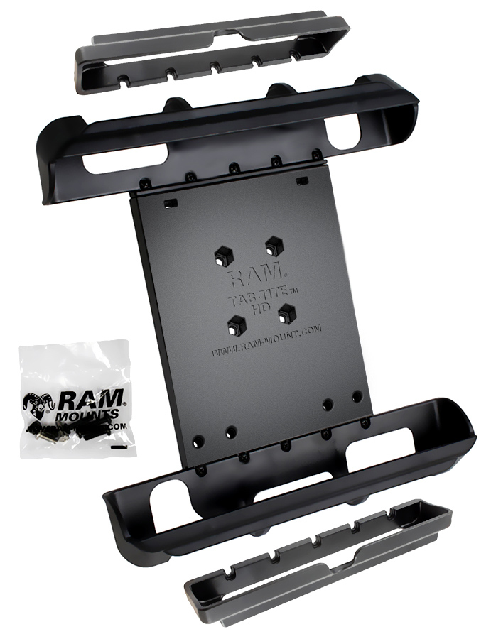 RAM-HOL-TAB-IPADU Universal Tab-Tite Halteschale mit Endkappen für  iPad mini 1-3 & iPad 1-4 1