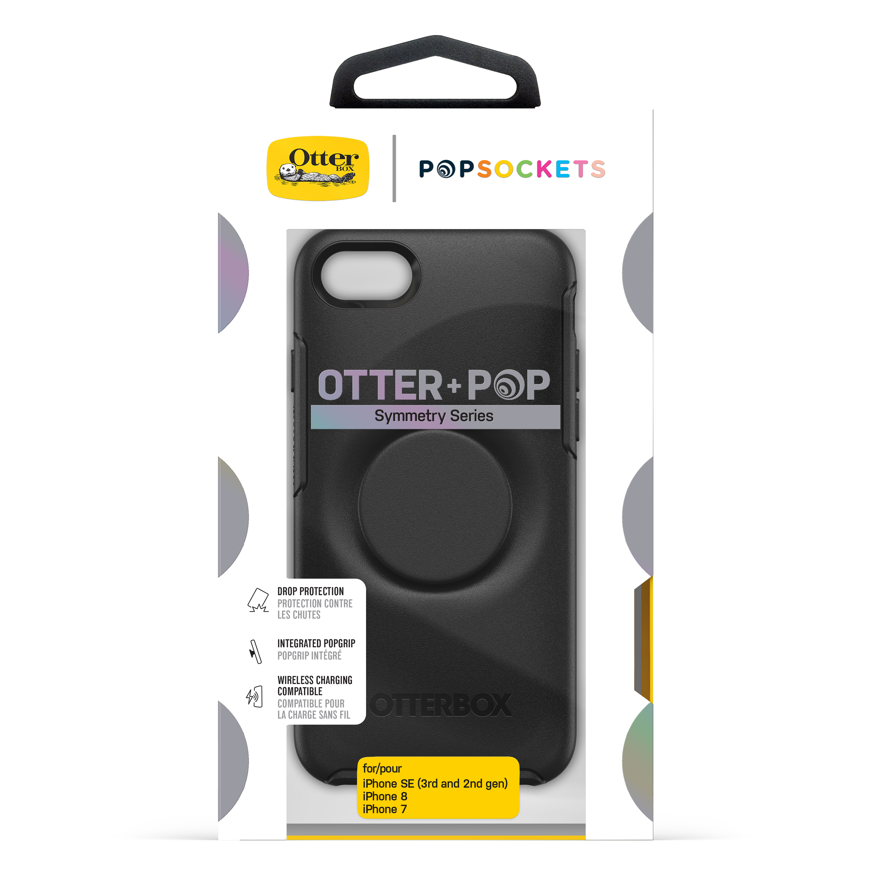 77-61655 Otter + Pop Symmetry Apple iPhone SE (3rd/2nd gen)/8/7 - black 11
