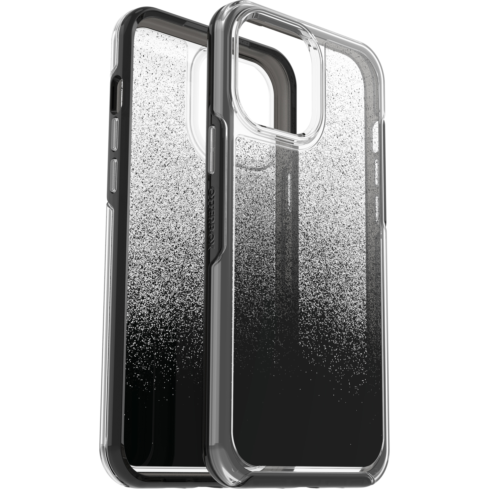 77-84353 OtterBox Symmetry Clear Apple iPhone 13 Pro Max/iPhone 12 Pro Max Ombre Spray - clear/black 1