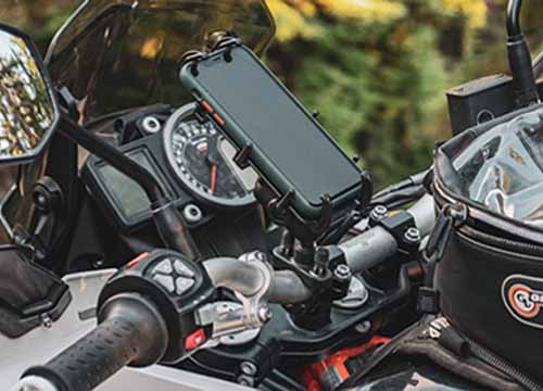 RAM Mounts X-Grip Motorrad-Halterung für Smartphones bis 82,6 mm Breite -  B-Kugel (1 Zoll), Kugel für Lenkerkopf mit M8-Schrauben, mittlerer Verbindun