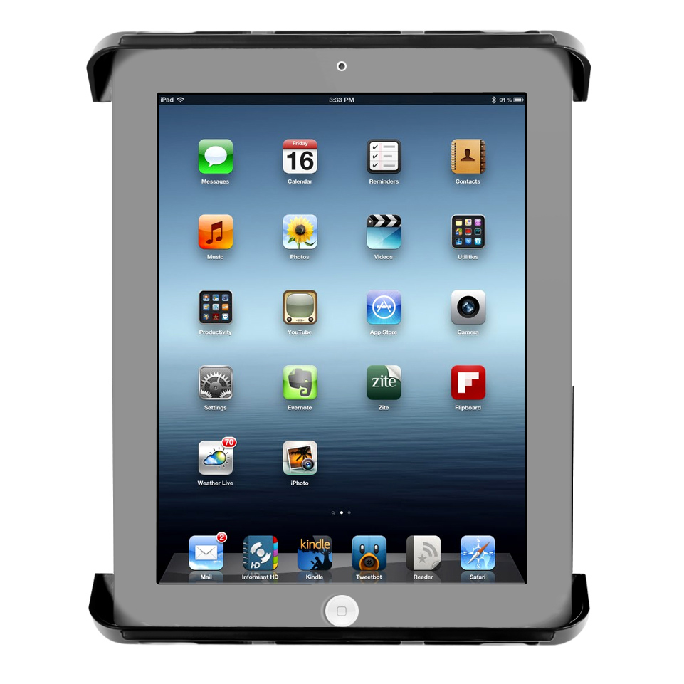 RAM-HOL-TAB3U Tab-Tite Halteschale für Apple iPad 1-4 u.a. 2